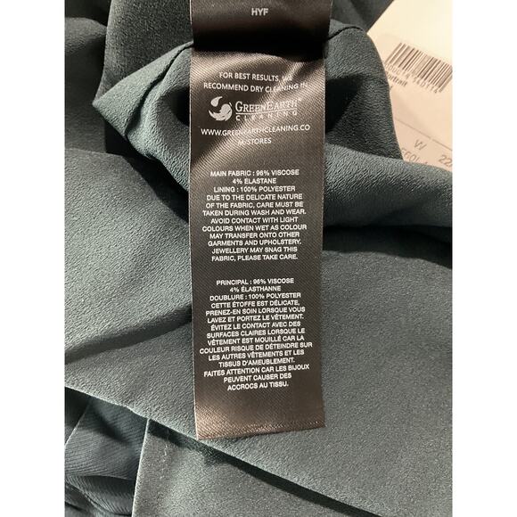 Self-Portrait Elegant Dark Teal Cutout Ruched Halterneck Maxi Size UK 14/ US 10 - Picture 6 of 7